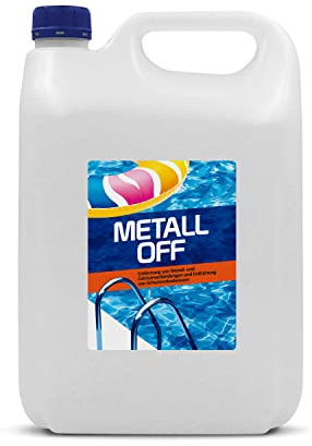 Metal Ex för pool, brunnsvatten, metallborttagning, metallneutralisator för badkar, för klart vatten (1 x 4 l)