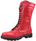 Andrea Conti Damen Stiefelette Schnürstiefel Moderne Farben lässig Trend 0022823, Größe:37 EU, Farbe:Rot