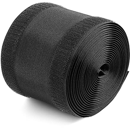 Syhood Cord Cover Floor Cable Protector Carpet Wire Cover Floor Cable Management for Office Carpet Organized and Protect(4 Inch X 50 Feet,Black)