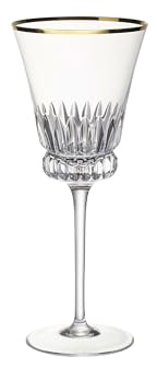 Villeroy & Boch - Grand Royal Gold red Wine Goblet Set with Gold Rim, 200 ml Wine Glasses, Crystal Glass, Clear