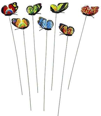 12 Pièces Piquet De Terrasse Piquets De Fleurs Pieu Piquets Décoratifs Ornements De Jardin De Piquets De Jardin De Piquets Faux 3D Imperméable