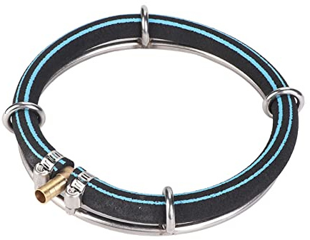 XRMXF Diffusore d'aria per laghetto, aeratore idroponico ponderato in acciaio inox KoiPond a tre anelli, migliora la salute di pesci e piante (1 anello / Ø 40 cm)