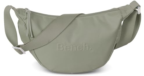 Bench Loft Girls Damen Crossbody Moon Bag Moon Umhängetasche Handtasche Schultertasche Crossbody-Tasche, graugrün, 34 x 18 x 9 cm