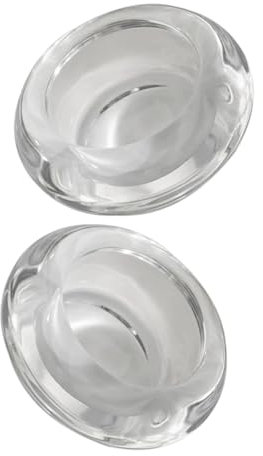 ULTECHNOVO 2pezzi Portacandele in Vetro Trasparenti Da Design Per Centrotavola Esposizione Su Tavolino Decorazioni Per Feste Di Matrimonio e Casa