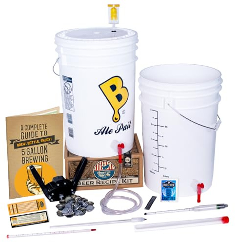Craft A Brew - The Everyday 5 Gallon Beer Brewing Kit - American Pale Ale Recipe - Easy for Beginners - At Home Beer Making Kit - Equipment, Ingredients & Instructions Included - Brews 5 Gallon Batch