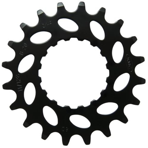 KMC Unisex-Adult KB 18 E-Bike Kettenblatt für Bosch GEN 2 Motoren, 1/2 x 1/8, CrMo Stahl, Schwarz, Einheitsgröße