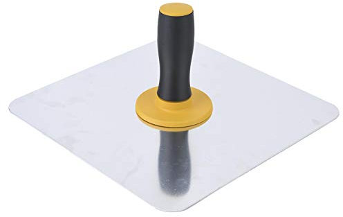 Intonacatura Hawk Angoli Arrotondati 11,8 pollici * 11,8 pollici Vassoio di fango Cazzuola in alluminio Hawk Piastra in alluminio con comoda impugnatura per cemento per malta per cartongesso