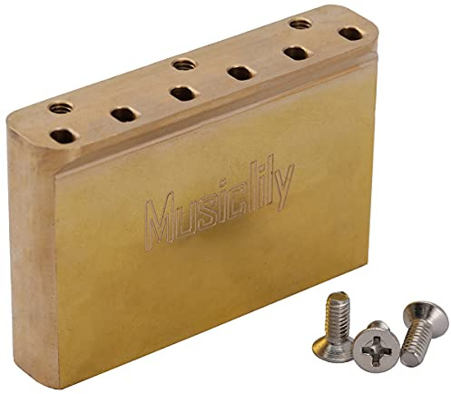 Musiclily Ultra 54mm Mässing Tremolo Block 42mm för GOTOH 510-serien Stratasvaj