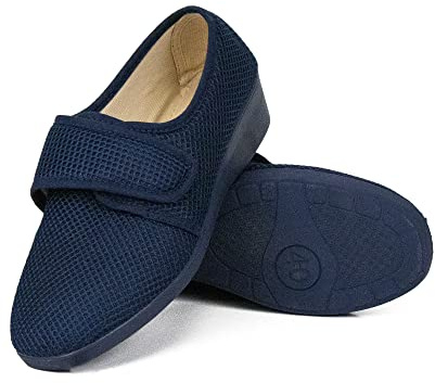 Genérico Zapatillas de Casa Mujer Verano | Calzado Transpirable de Rejilla con Cuña | Sandalias de Interior y Exterior con Cierre de Gancho y Bucle | Suela de Caucho Antideslizante | Tallas 35 a 41