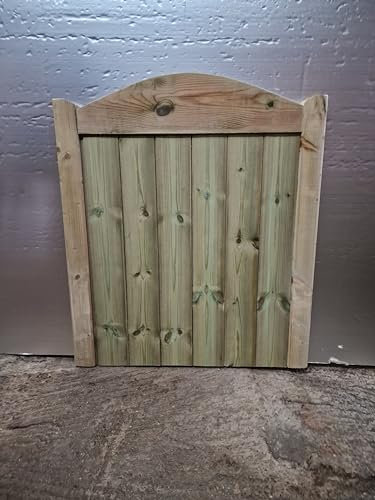 md carpentry Wooden Garden Gate, Pressure Treated, 90cm High x 90cm Wide x 5cm Deep, Treatment Green