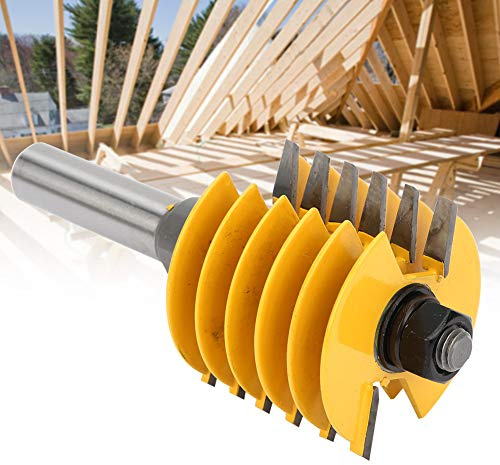Cinceles para Trabajar la Madera, Industria Broca Enrutadora para Juntas de Dedo con Vástago de 1/2 Pulgada Fresa para Carpintería con Rodamiento Fresa para Juntas de Dedo
