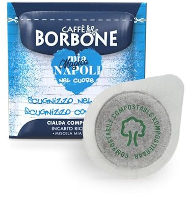 Caffè Borbone Cialda Compostabile Miscela NAPOLI Ed. LIMITATA BLU - 100 Cialde - Sistema ESE
