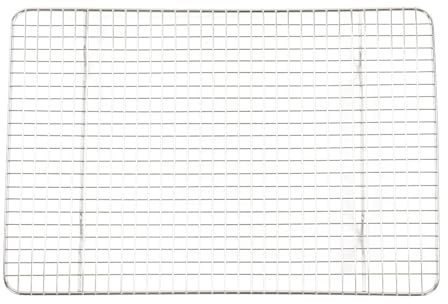 Rejilla rectangular for enfriar 37x25 cm - antiadherente plegable for hornear, cocinar al vapor, asar y tostar (Versátil apta for lavavajillas)