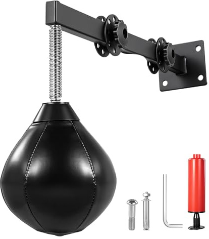 Teodute Palla Veloce Boxe, Palla da Boxe Regolabile in Altezza a Cinque Livelli, Punching Ball per Allenamento di Velocità MMA e Fitness