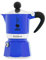 Bialetti Rainbow Caffettiera Colorata, Alluminio, Blu, 1 Tazza