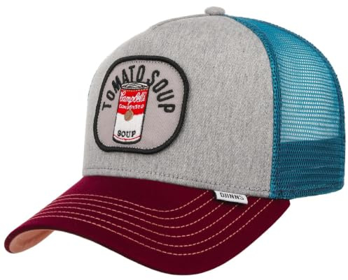 Djinns Food Trucker Cap_SML Gorra de Camionero, Tomate Soup (Gris), Talla única Hombres
