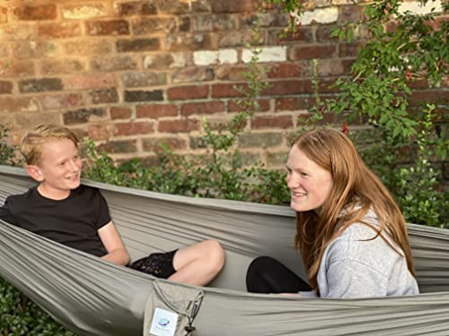 Wild Earth Lightweight Single Hammock in Dark grey Nylon