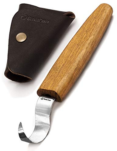 BeaverCraft Spoon Carving Tools Curved Chisel SK1S - Wood Carving Chisels, Gouge Whittling Tools for Beginner and Pro