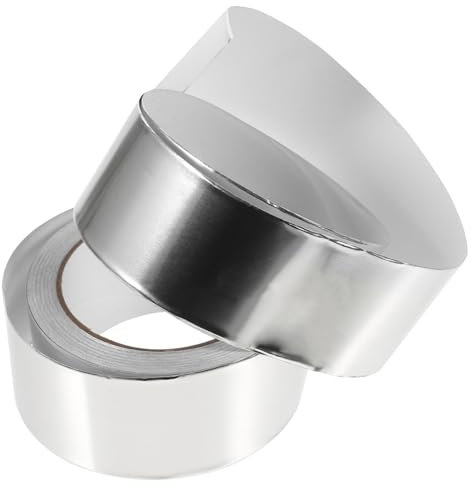 Genérico Rollo de Cinta Adhesiva de Papel de Aluminio de 0 1 Mm de Espesor Cinta de Papel de Aluminio Conductora para Reparación Eléctrica