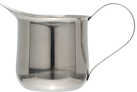 Amosfun 2oz Pichet à Lait Acier Inoxydable Pour Café Bec Verseur Arrondi Facile à Nettoyer Pour Usage Domestique