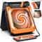 20000mAh Solar Camping Ventilator, Wiederaufladbarer Tischventilator USB Ventilator mit LED Licht & Haken, Batteriebetriebener Clip Ventilator für Outdoor Camping Stromausfall Angeln Hurricane
