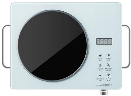 Plaque à induction portable haute puissance Système de commande double Touche intelligente + bouton 10 vitesses avec minuterie