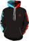 helymore Unisex Japanese Anime Cosplay Costume 3D Printing Hooded Sweatshirt Autumn Winter Long Sleeve Hoodie Coat Jacket Black M