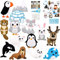 Nähset Kinder ab 6 Jahre, Filztiere Nähen Set für Anfänger Mädchen Jungen, kreativ DIY Bastelset Kinder mit farbige Stickgarn Plastiknadeln Schere Füllwatte Nähzeug, Animals Sewing Kit (Polartier)