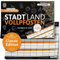 DENKRIESEN Stadt Land VOLLPFOSTEN® - Classic Edition | Wortspiel für 2-50 Spieler | Familienspiel ab 9 Jahren | Stadt Land Fluss | Gesellschaftsspiel & lustiges Partyspiel im DIN A4 Format
