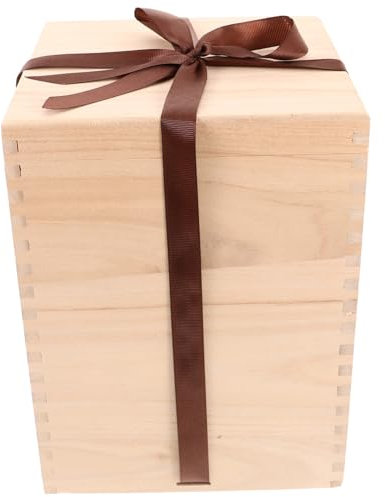 Zerodeko Boîte De Rangement En Bois Pour Tasse à Thé Coffret Décoratif En Bois Naturel Format Compact Pour Rangement Sécurisé Et Présentation Présent Usage Ménager Et Occasions Spéciales