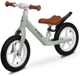 TOYZ Inter - Laufrad ab 3 Jahre - Lauflernrad - für Kinder 3-6 Jahre - Kinderfahrrad - Leicht, mit Höhenverstellbarem Sattel und Schutzblech - für Mädchen & Junge - Mint