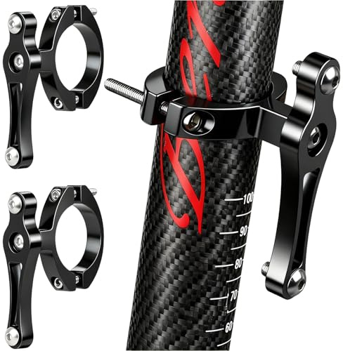 WUBAYI Paquete de 2 adaptadores de soporte para botella de agua para bicicleta, adaptador de montaje de jaula de botella de aluminio con llave hexagonal, accesorio para soporte de bebidas para