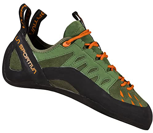 LA SPORTIVA M Tarantulace Grün - Bequemer vielseitiger Herren Leder-Kletterschuh, Größe EU 42 - Farbe Olive - Tiger