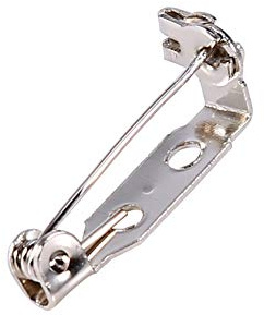 Épingles de Barre, Goupille de sécurité Attache de Verrouillage Artisanat Broche Serrure Arrière Loquet Roulant Bricolage 20mm 25mm 32mm 38mm 50 Pièces (20mm)