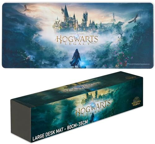 Harry Potter Hogwarts Legacy Gaming Mauspad XXL - Schreibtischunterlage groß, 80 x 35 cm