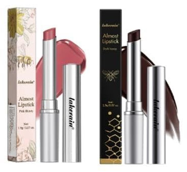 Honey Lipstick, Black Honey Lipstick, Hydrating Tinted Lip Balm, Nourishing Moisturising Tint Lip Care Makeup For Dry (Black and Pink)