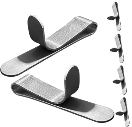 Cabilock 6 hebillas para anillos de repostería para cocinar extensibles para anillos de pasteles para galletas anillos de cocina de acero inoxidable para anillos de postre hebillas de fijación