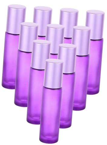 FRCOLOR 10 St Glasrullflaskor Rulleoljeflaskor Rulleflaskor För Oljor Påfyllningsbar Krämflaska Påfyllningsbar Flaska Dispenser För Eteriska Oljor Rulleflaskor För Oljor Tom