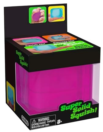 Fidget Toys Squishy Stress Cubos， Cubo de Hielo Sensorik Estrés Pelota para niños y Adultos, Juguete antiestrés Bola sensorial para niños con Autismo, Squishy Fidget Toys para aliviar el estrés(Pink)