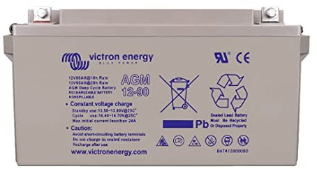 Victron Energy AGM 12-Voltios 90Ah Batería de Ciclo Profundo