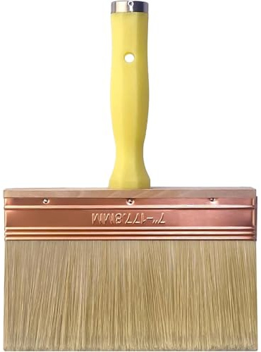 Great Andrew 7 Inch Deck Stain Brush, Deck Paint Brush, Wide Large Brush for Staining Wood Wall Fence, Lime Wash Paint Brush Applicator for Smooth Rough Textured Surfaces, Home Repair Painters Tools