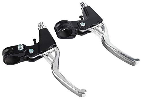 Alomejor 1 Paar Fahrrad Bremshebel Aluminiumlegierung Bremshebel Bremsgriff für Mountian Rennrad(Silber)