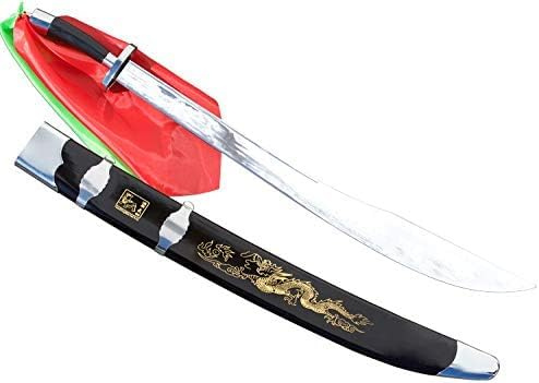 Han Ding Traditional Broadsword -Firm Blade for Kung Fu Training, Competitions, and Demonstrations, 29 inch Blade (WSS023-29)
