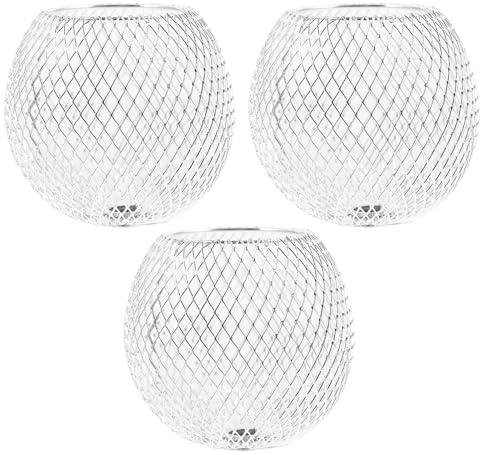Lurrose Spherical Metal Lampshade Hollow-Out Lamp Cover for Indoor Ceiling Light 2.95In Decorative Lamp Shade for Dining Room Atmosphere