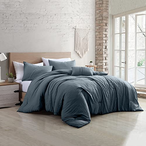 Modern Threads Comforter Set, Microfiber, Denim, King