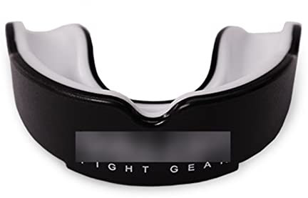LKZL Senioren Mundschutz, Zahnschutz für Rugby, Hockey, MMA Und Kampfsport, für Schulen und Vereine (Color : Black)