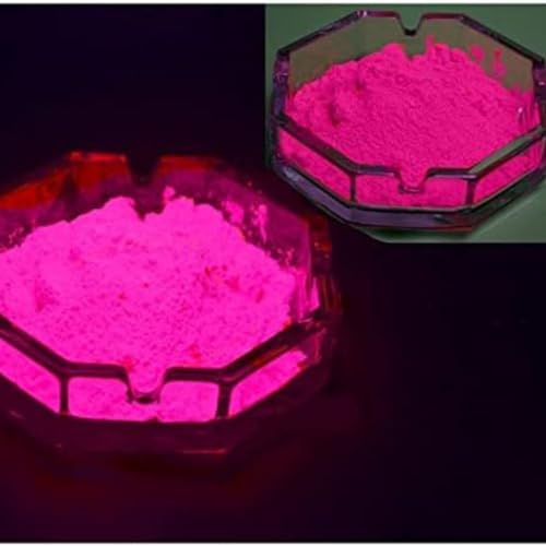 Resin Pro® Pigmento additivo polvere ULTRA fluorescente - UV luminescente - si illumina al buio - per resine epossidiche - per creazioni artistiche, fai-da-te e bricolage 100g (Rosa Fluo)