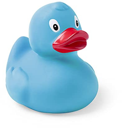 Canard de bain en caoutchouc - Canards en caoutchouc - Résistant à l'eau et à la saleté - Idéal pour le bain de bébé - À partir de 6 mois - Certifié UE - Petit canard bleu