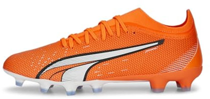PUMA Herren Match FG/AG Fussballschuh, Ultra ORANGE White-Blue Glimmer, 43 EU