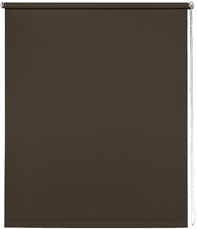Chocolate Thermal Blackout Roller Blind - 90cm width x 165cm drop | Chocolate thermal blackout roller blind. 90cm width x 165cm drop. Suitable for recess or face fitting. Energy efficient.